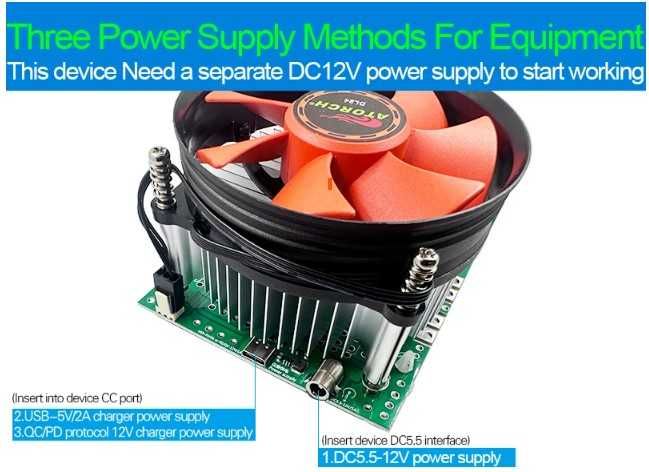 Testador Capacidade todo o tipo Baterias carga 150W