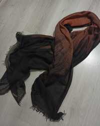 Faliero sarti Италия большой  невесомый платок шарф шелк  шерсть