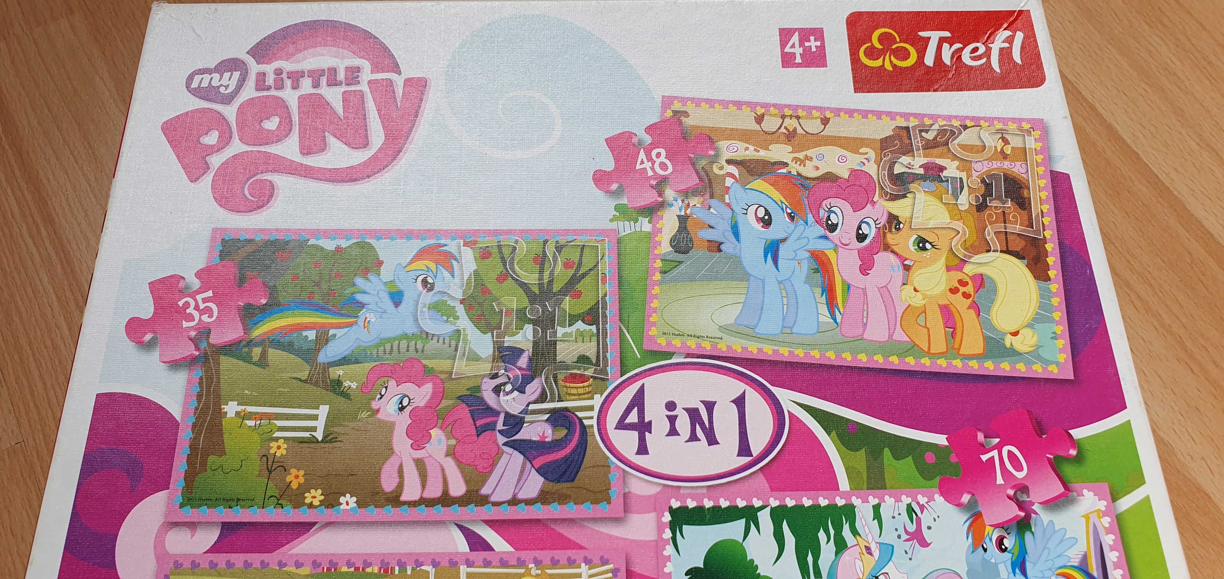 Puzzle dla dzieci 4 w 1, 4 in 1 My little Pony firmy Trefl 4+