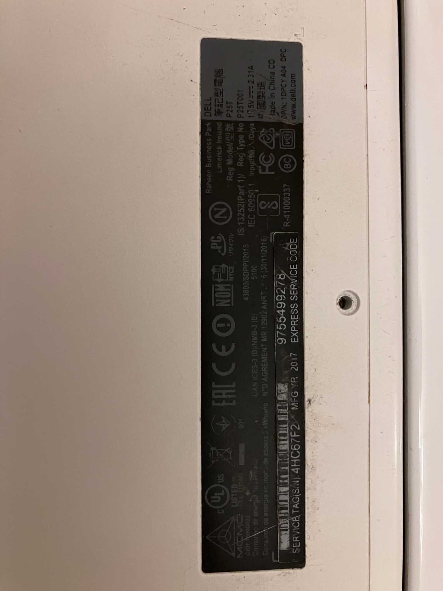 Dell Inspiron P25T kompletna obudowa z klawiaturą i osprzętem