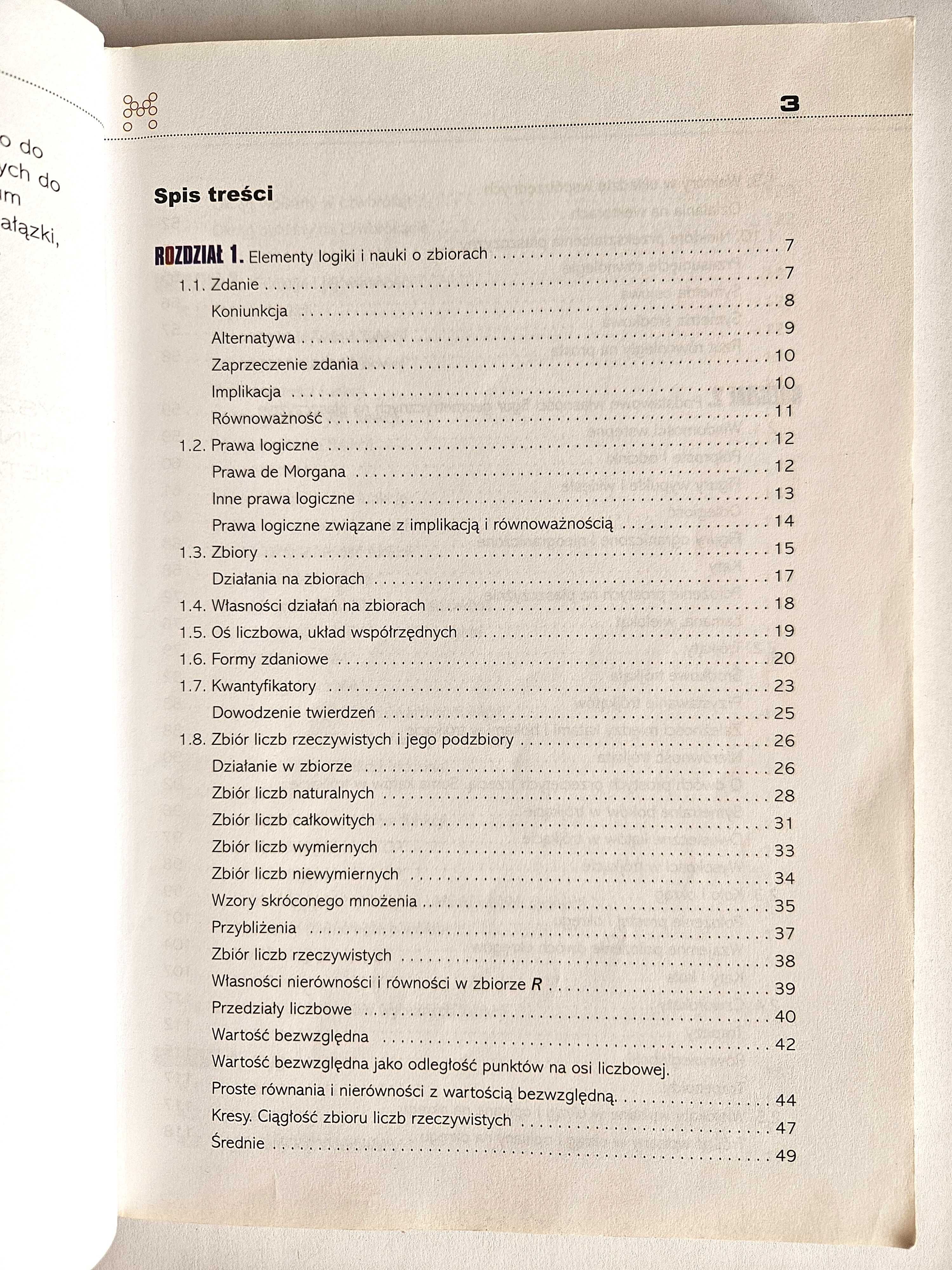 MATEMATYKA dla licealistów do 1 klasy - Krzysztof Kłaczkow