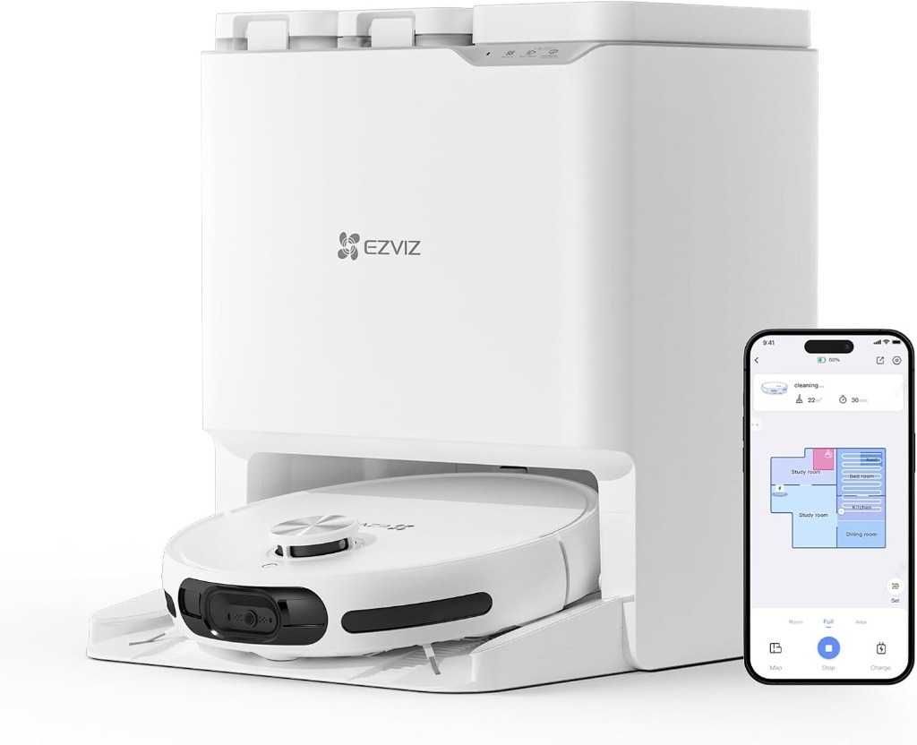 Robot sprzątający i mop Ezviz RS20 Pro 7200 Pa 5200 mAh Biały
