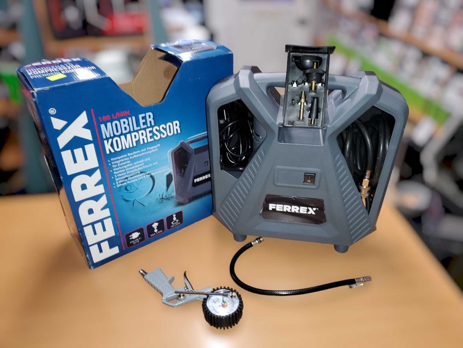 Sprężarka walizkowa ferrex 8bar 180l/min Nowa Gwarancja Sklep