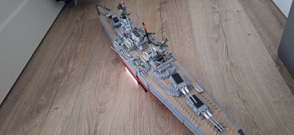 Battleship bismarck z klocków cobi