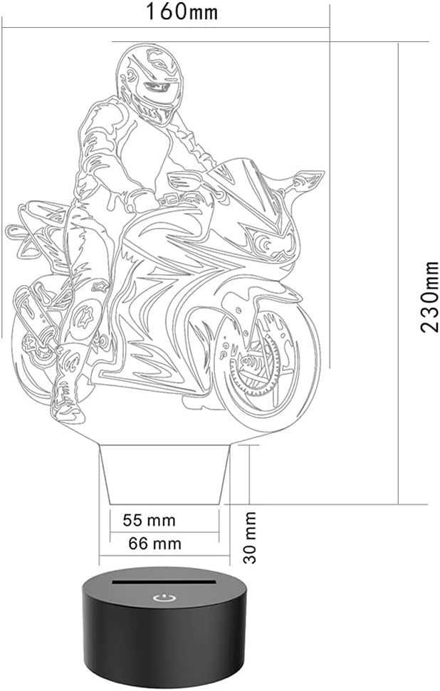 261 Lampka nocna motor wielokolorowa