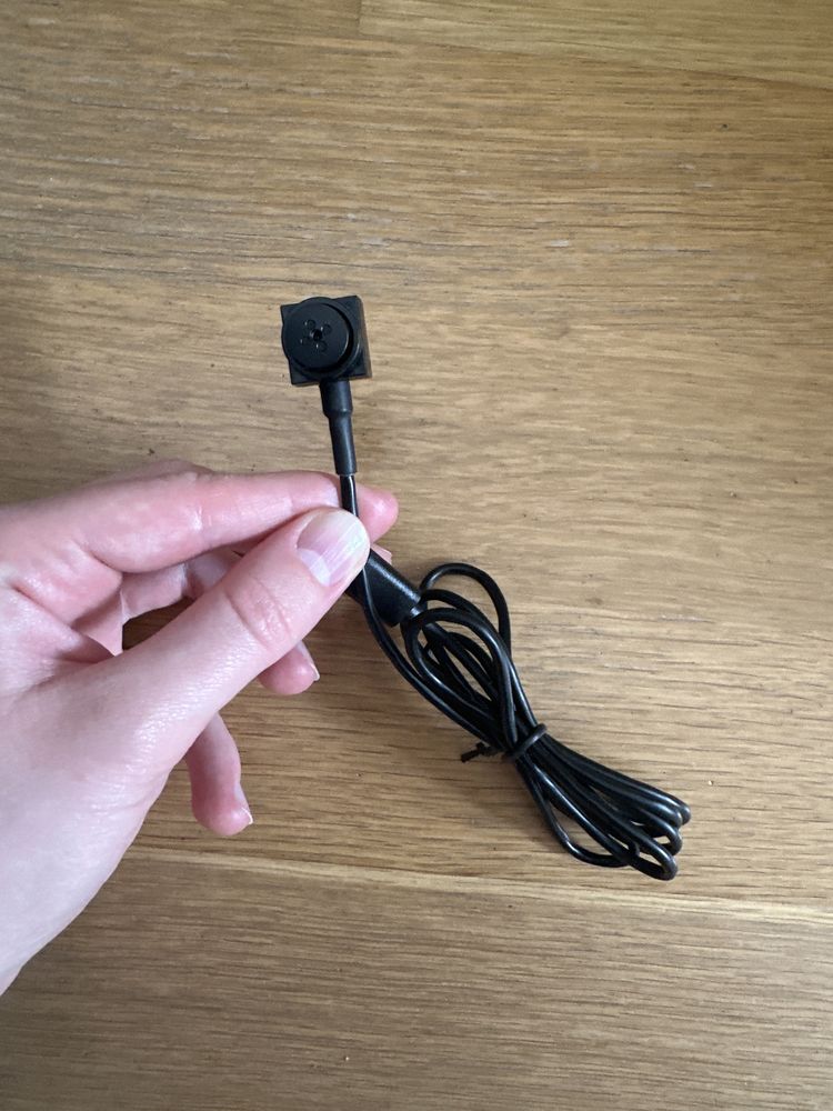 mikrokamera minikamera w guziku czarna usb c