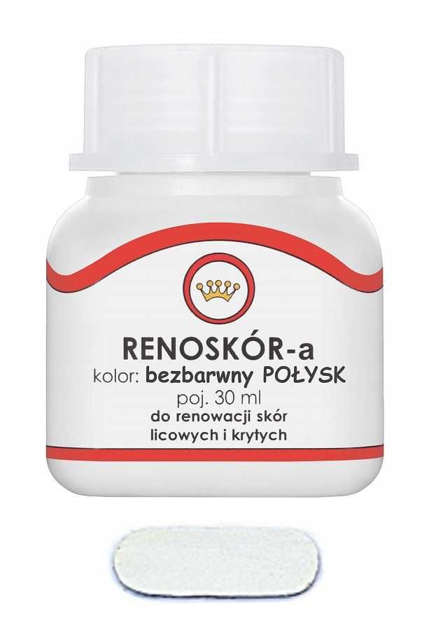 RENOSKÓR farba lakier do skóry Bezbarwny Połysk 30ml