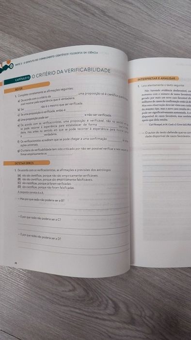 O Espanto, Filosofia 11º ano - Caderno de Atividades