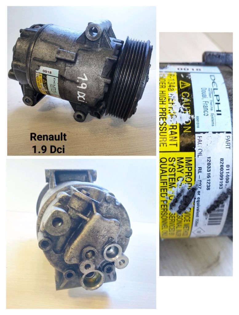 Compressor de Ar Condicionado / AC - Renault - 1.9 Dci