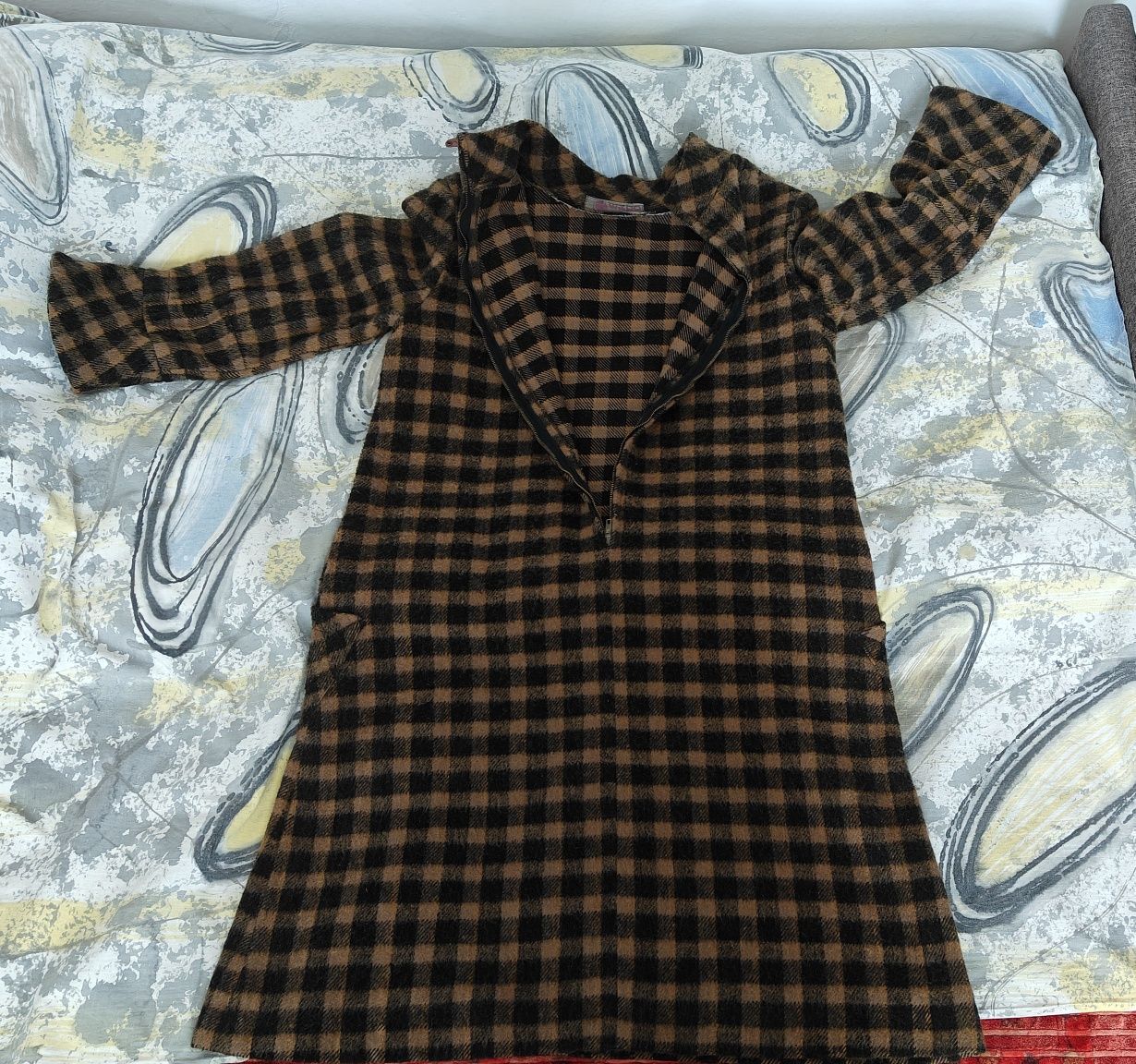 Sukienka wełniana WZPO Cora Lata 60 prl vintage Retro