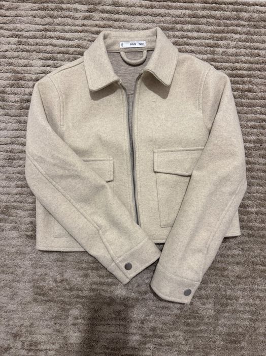Куртка Mango сіро-бежева , розмір XS
