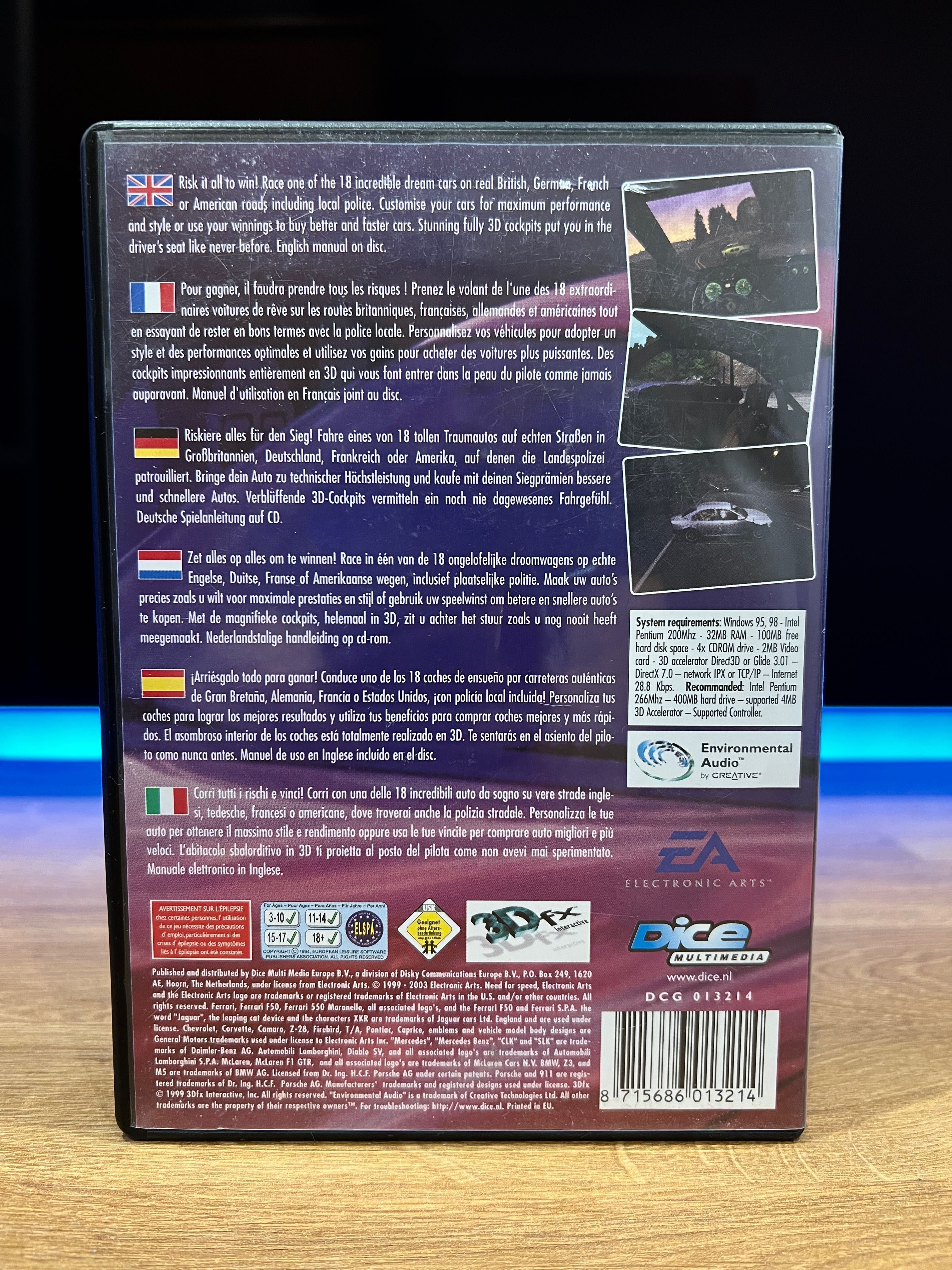 Need For Speed 4 Road Challenge (PC EN 2003) wydanie Dice Multimedia