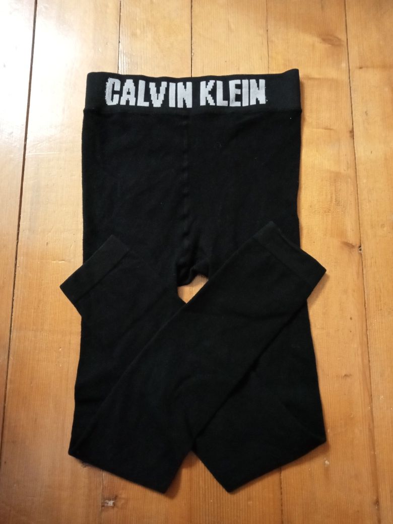 Calvin Klein czarne legginsy wysoki stan L