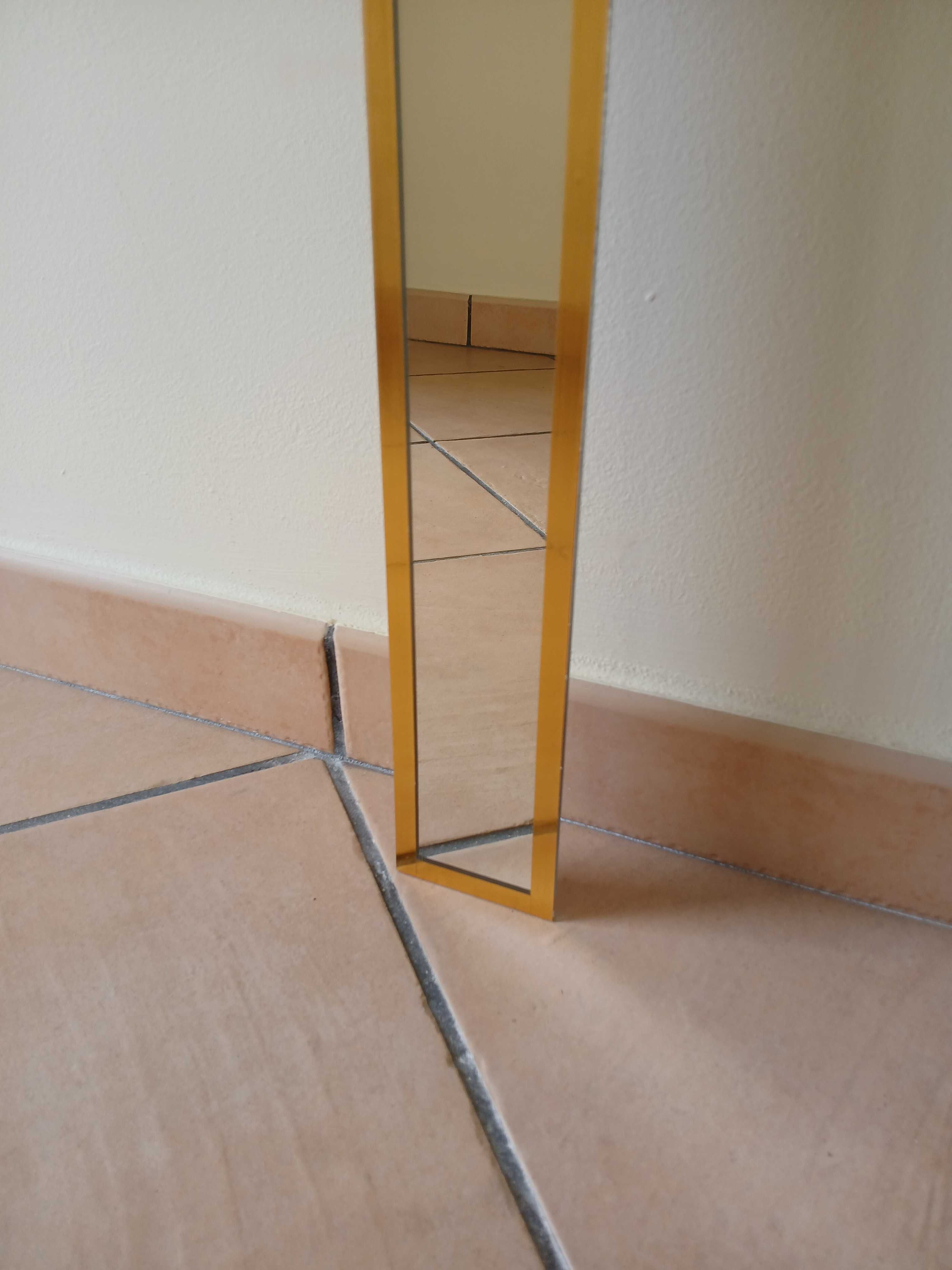 Espelho Comprido Antigo Mirror 145x7cm Moldura Dourada
