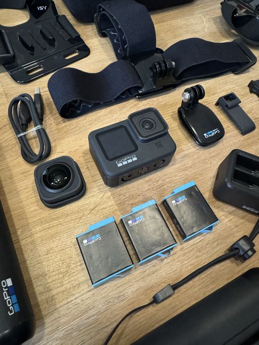 Kamera gopro hero 9 black - ogromny zestaw, prawie nówka