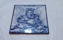 Azulejo pintado à mão "Lisboa" assinado