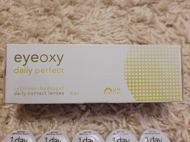Jednodniowe soczewki EyeOxy Daily Perfect o mocy -5,00, 27 sztuk