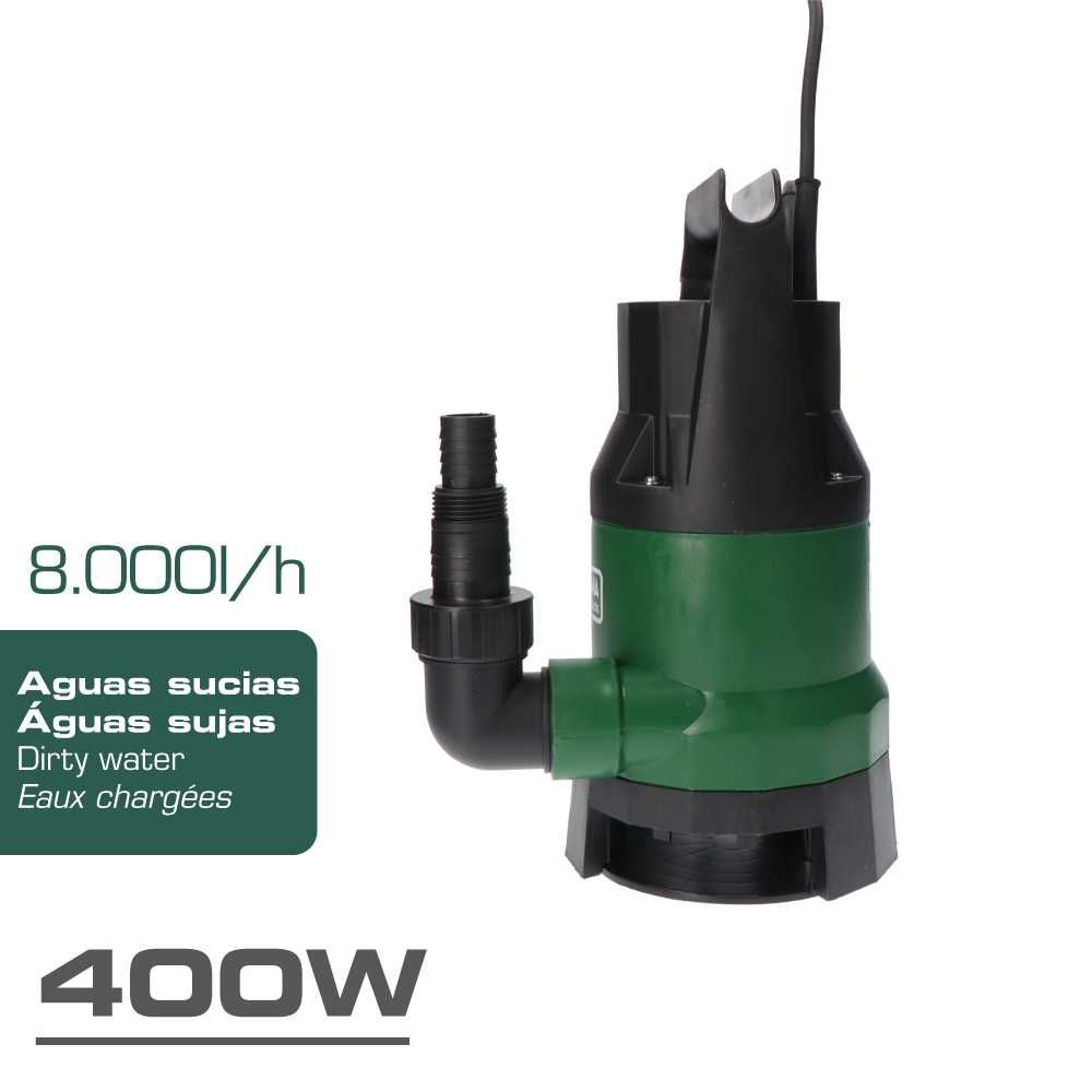 BOMBA SUBMERSÍVEL DE ÁGUA RESIDUAIS / SUJAS KOMA TOOLS 400W