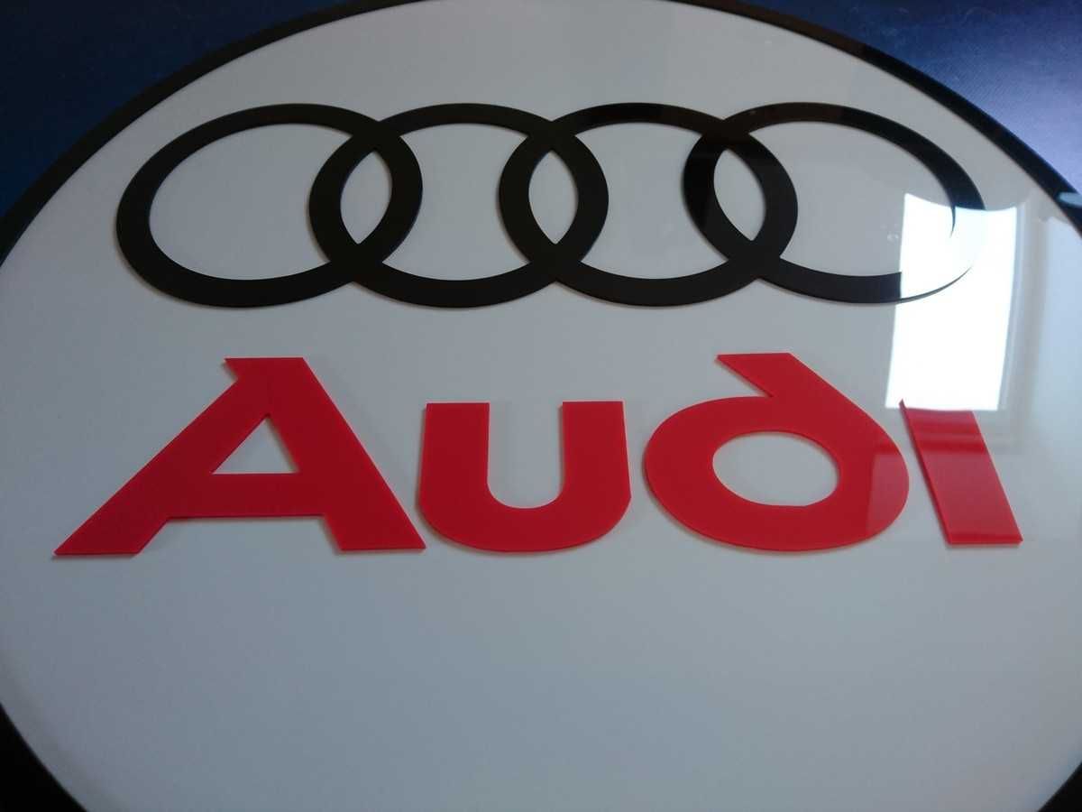 Logo Audi na ścianę prezent dla męża chłopaka do domu garażu