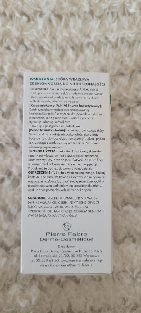 Avene serum złuszczające A.H.A. 30ML