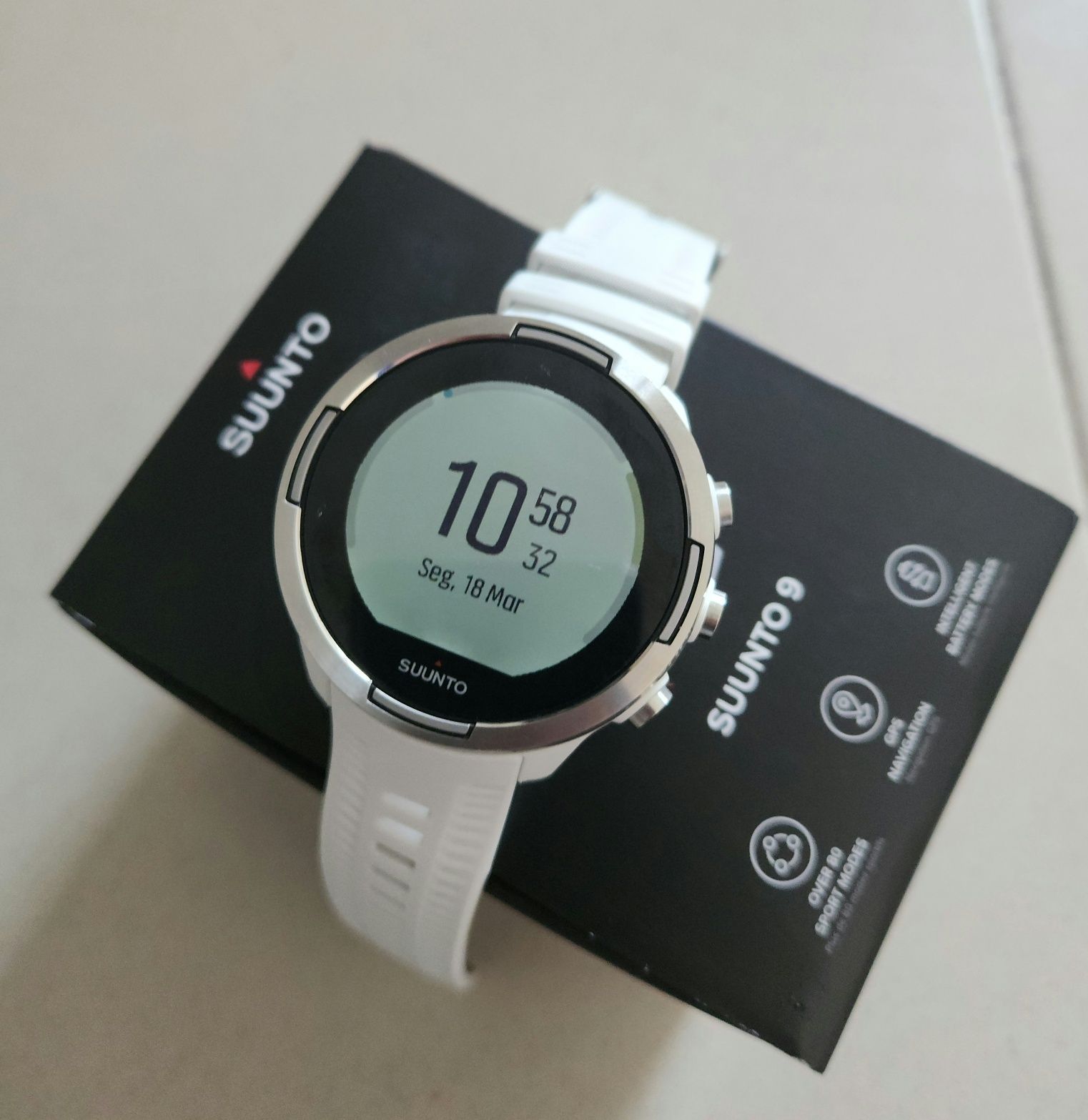 Suunto 9 branco ::: novo