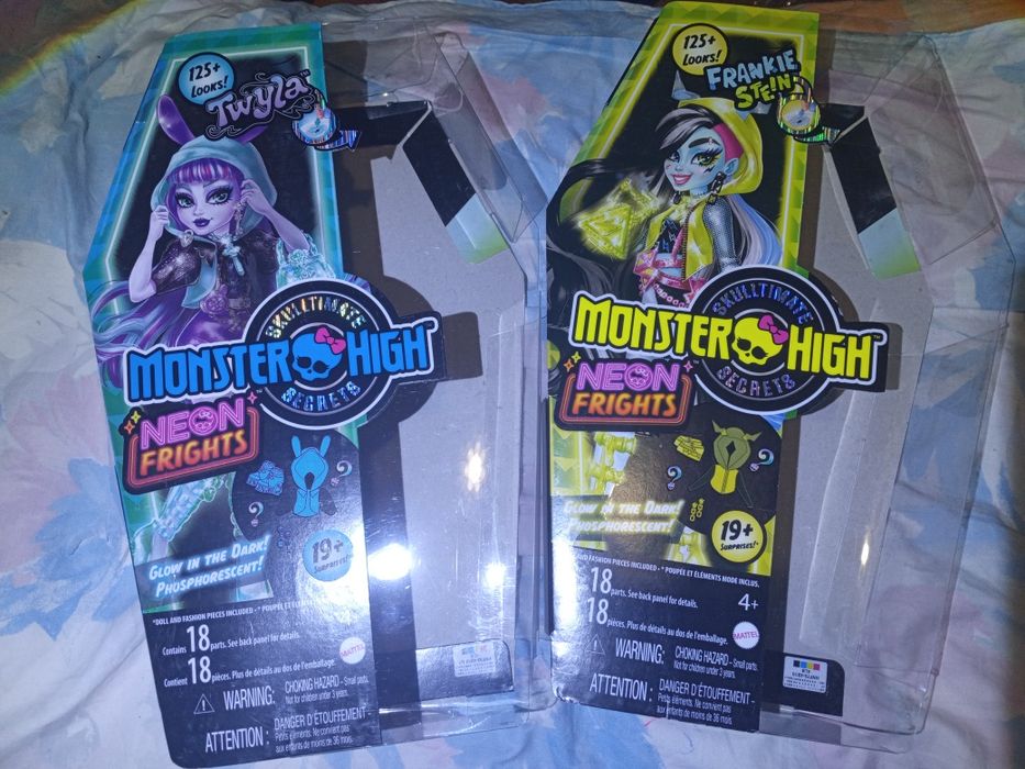 Коробки monster high g3 neon frights
