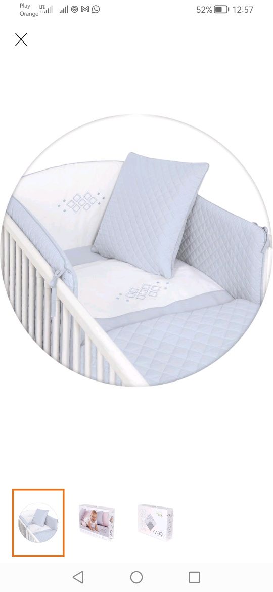 Pościel niemowlęca Caro 5 elementów ochraniacze do łóżeczka