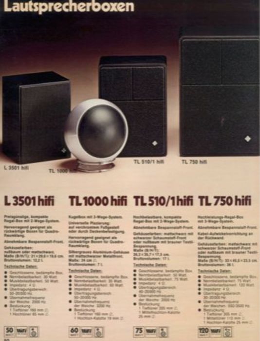 акустика колонки шары Telefunken tl1000 Grundig 210a 70-х годов