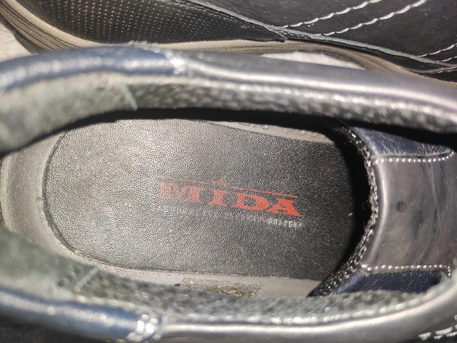 Кожаные туфли кроссовки