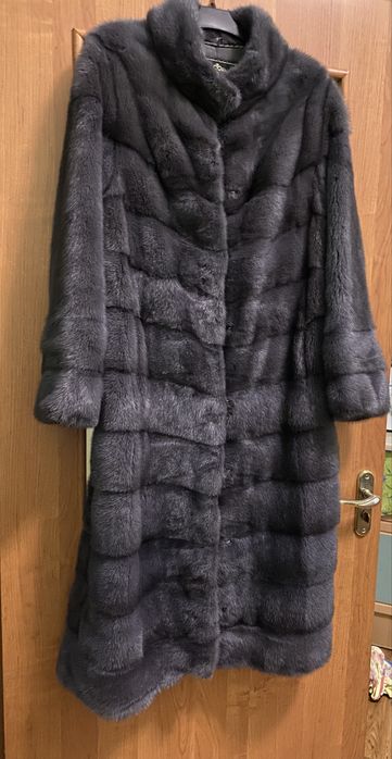 Надзивайна норкова шубка 48 р у фантастичному  кольорі « чорниця «