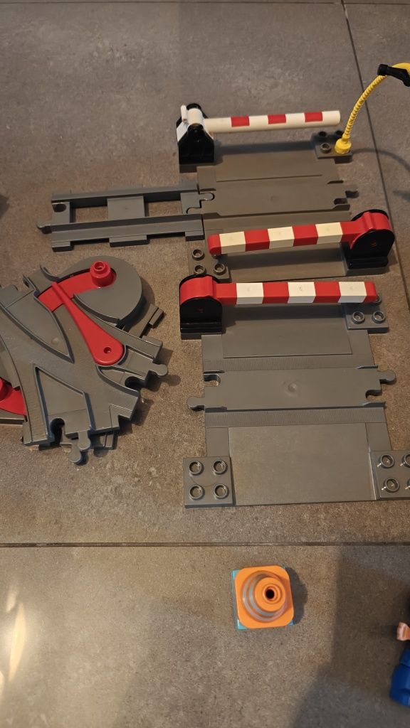 Lego Duplo duży pociąg, MEGA ZESTAW torów, przejazdy