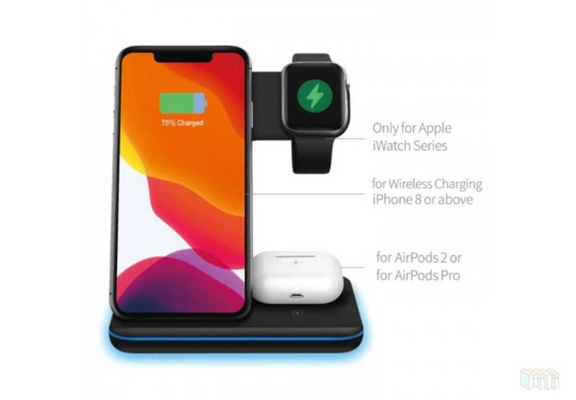 Беспроводная зарядка WIRELESS CHARGER 3B1 15W