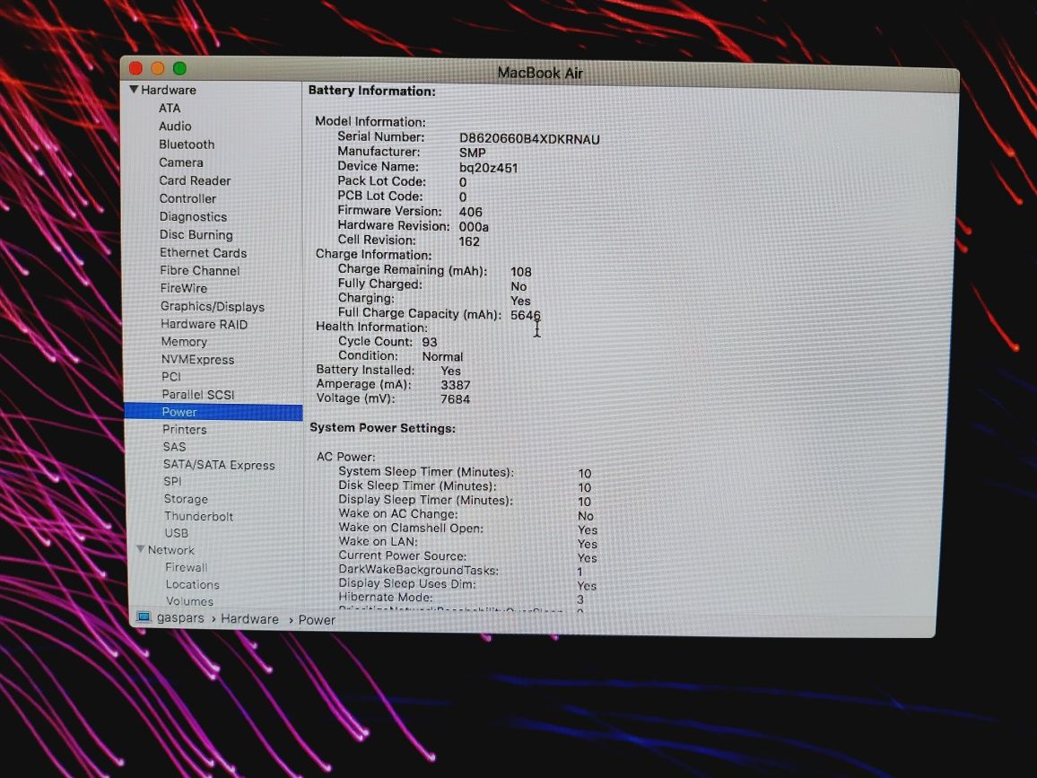 Macbook Air - Sem utilização