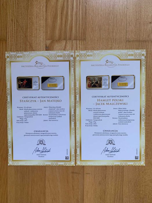 Kolekcja miniatur "Arcydzieła Malarstwa Polskiego"