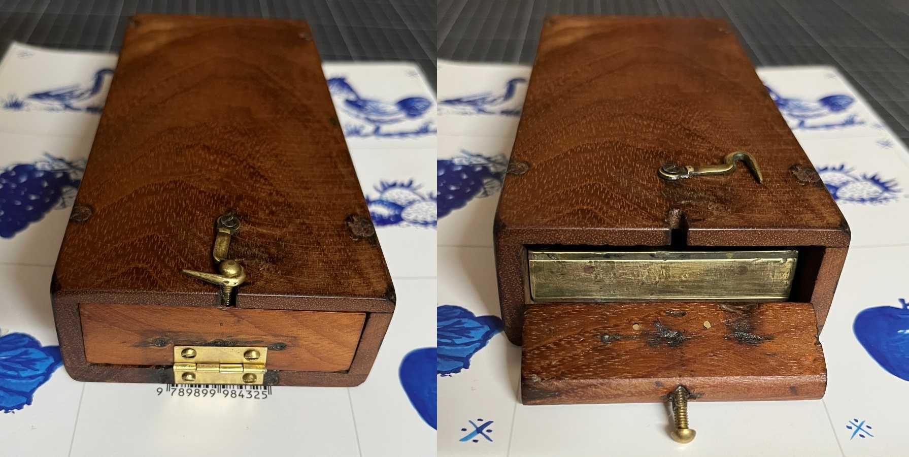 Bússola de topógrafo do Sec.XIX - topografia declinatória/ artilharia