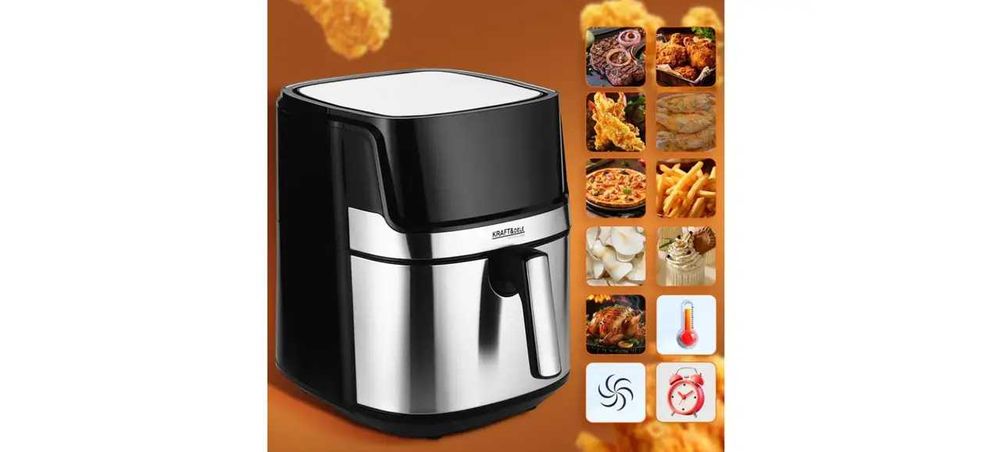 Багатофункціональна аерофритюрниця Kraft&Dele 1850 Вт KD4101 мультупіч