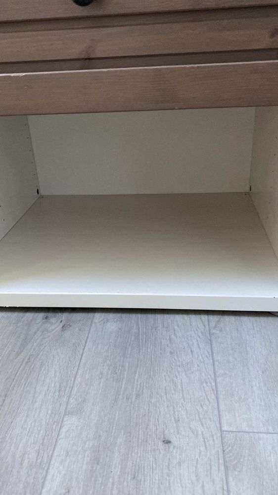 IKEA STUVA BETSAD szafka/komoda 60x32cm drewno sosna szary brąz