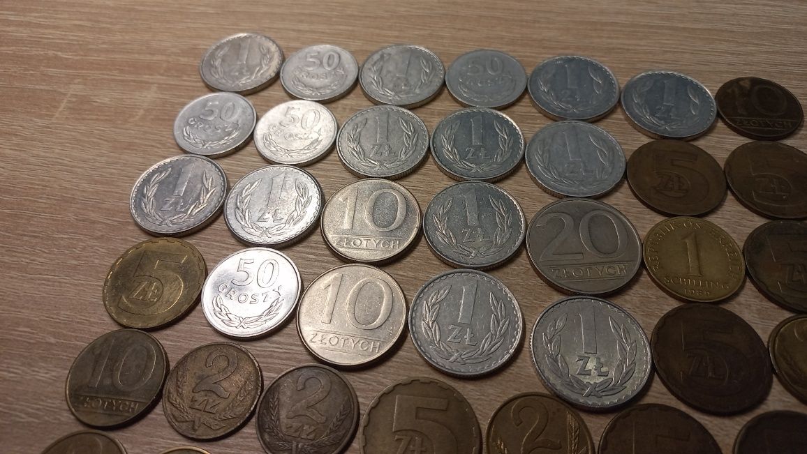 Kolekcjonerskie monety z PRL - około 100 sztuk