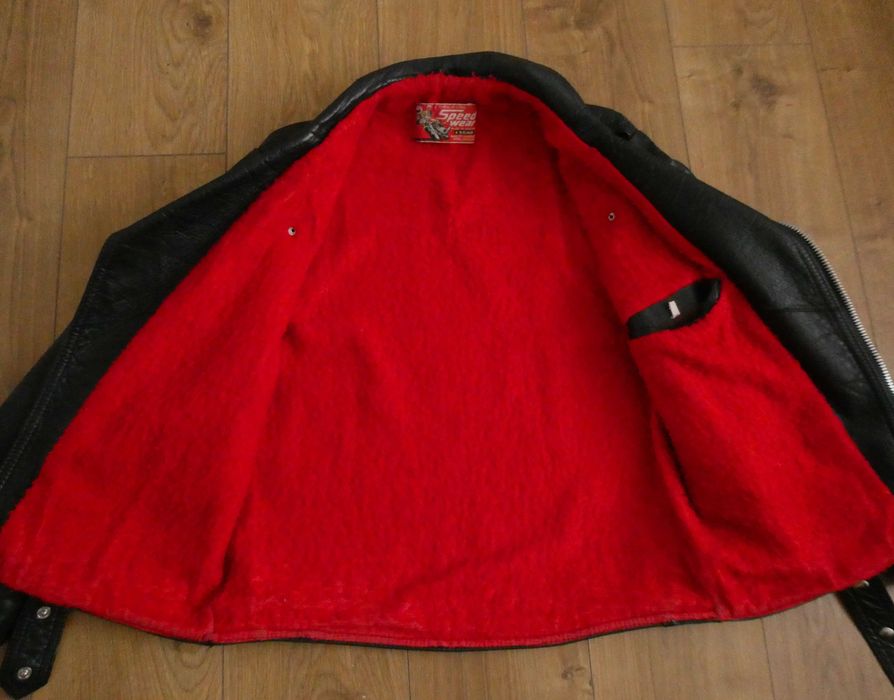 Kurtka skórzana męska SPEEDWEAR 70s skóra PILOTKA ramoneska M