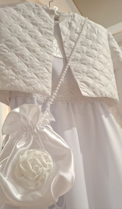 *Impressja* cudna sukienka alba komunijna bolerko torebka halka 134