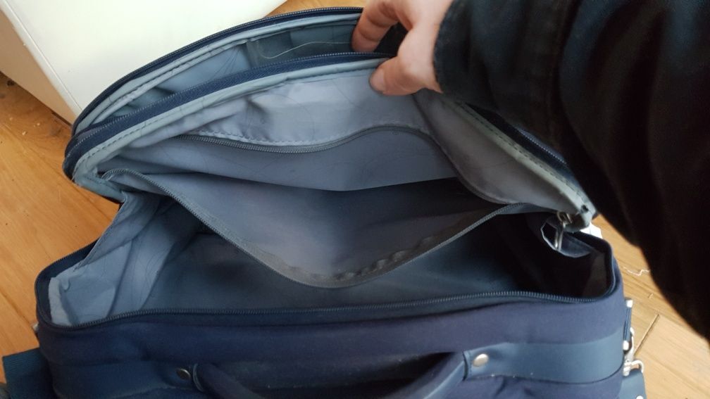 Torba podróżna i do pracy w kolorze niebieskim firmy Samsonite