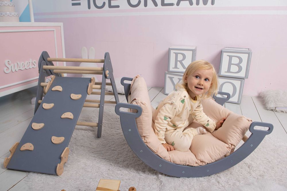 Дитячий комплекс Піклер Арка Трикутник краща цiна горка монтесорі 5в1