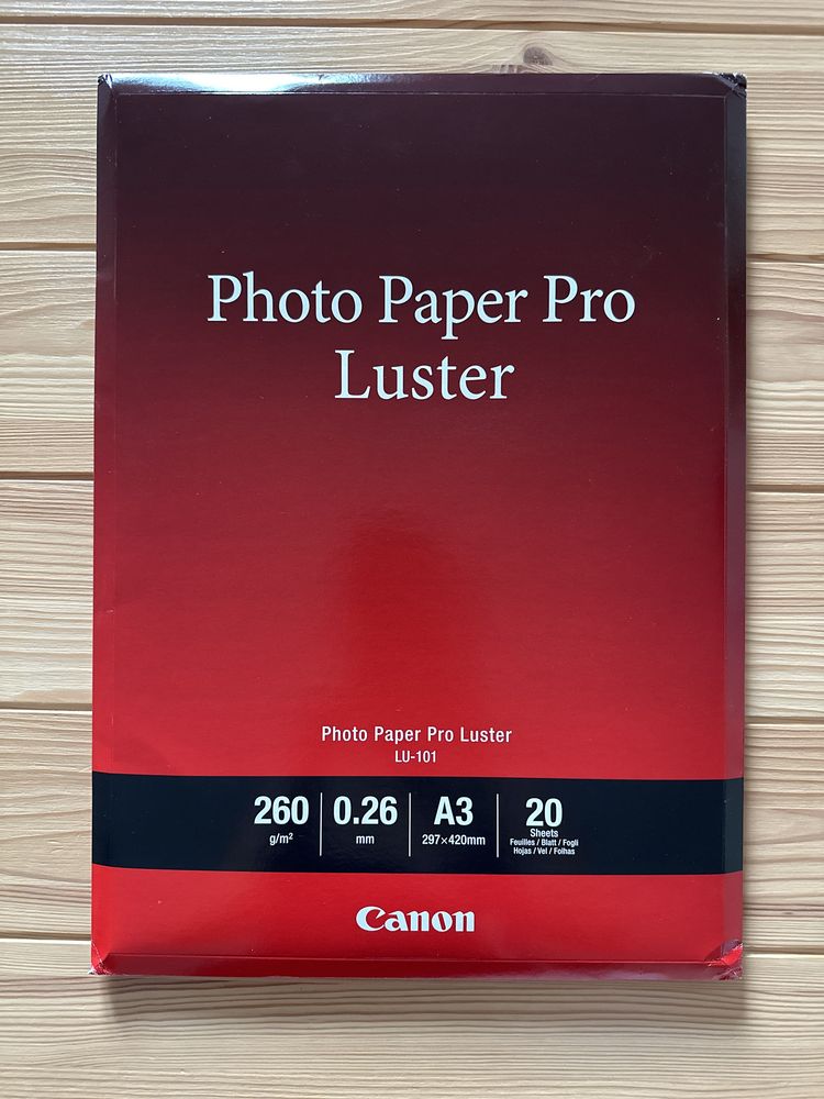 Papier Canon LU-101 Photo Paper Pro Luster A3 20 ark.