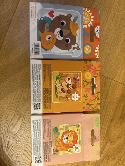 Puzzle 3+ zwierzeta czuczu