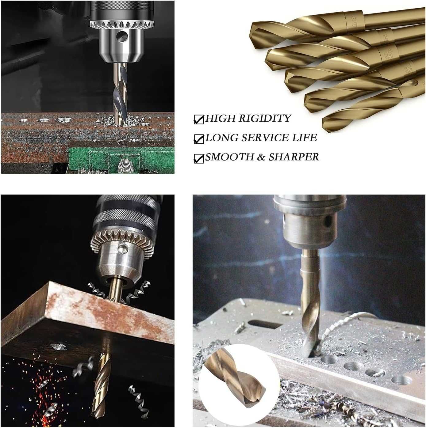 wiertło spiralne HSS-Co do metalu, stali nierdzewnej i żelaza (23 mm)