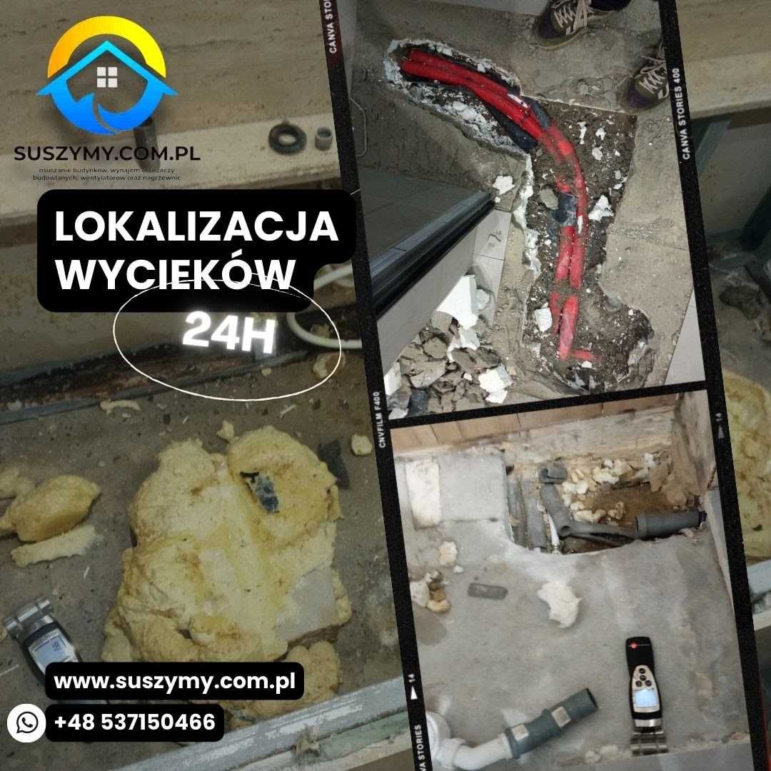 Wykrywanie LOKALIZACJA Wycieków Wycieku Szukanie Przecieku Wody