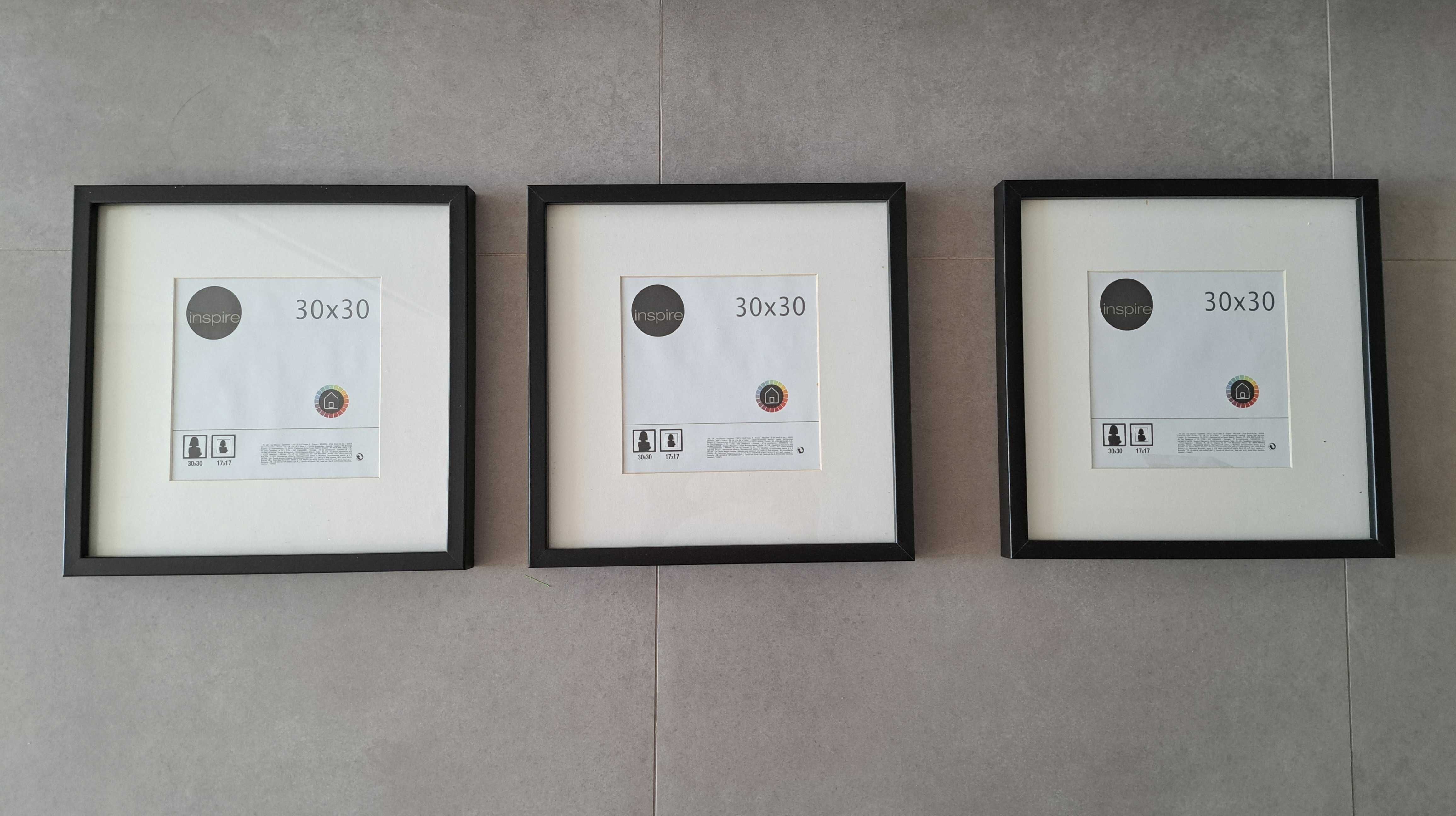 Conjunto de 3 molduras como novas