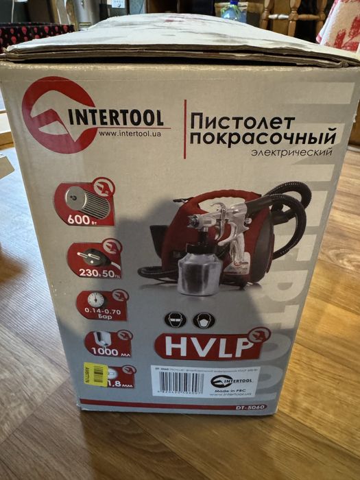 Краскопульт електричний HVLP Intertool DT-5060