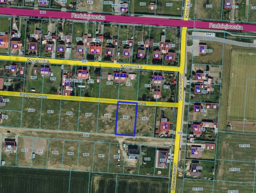 Działka budowlana 1166 m2 Brześć Kujawski