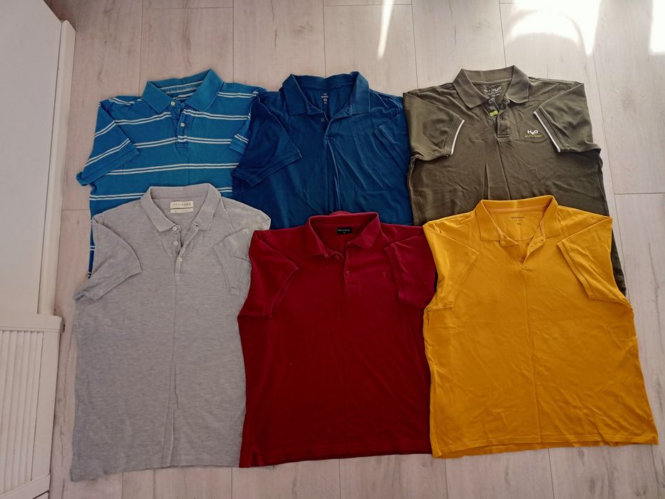 Koszulki polo XL XXL męskie paka firmowe Zara H&M C&A Reserved Vistula